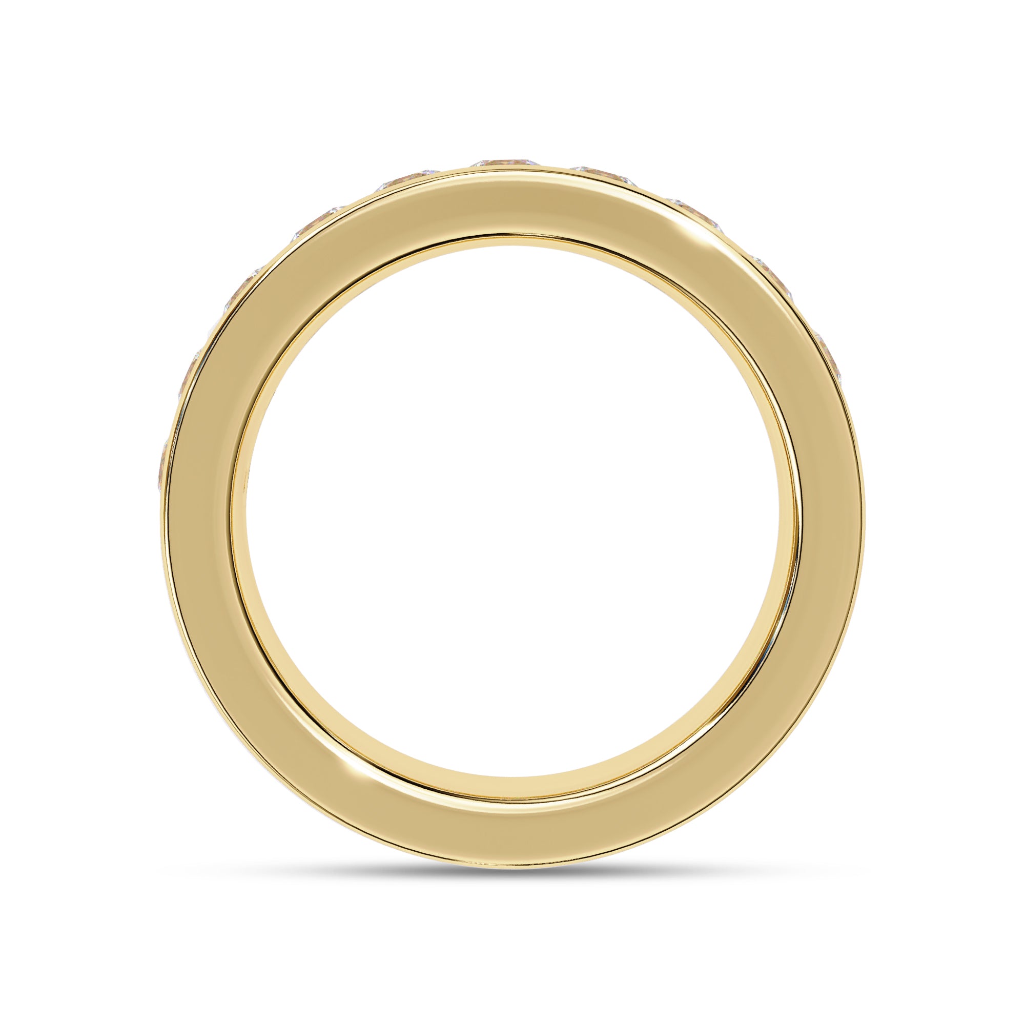 1 Cttw Half Eternity Channel Set Wedding Band Rings for Women Jewelry