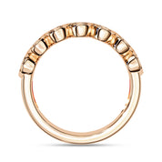 7 Stone Half Eternity Wedding Band Rings for Women