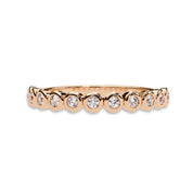 0.17 Cttw Eternity Bubble Wedding Band Rings for Women Jewelry