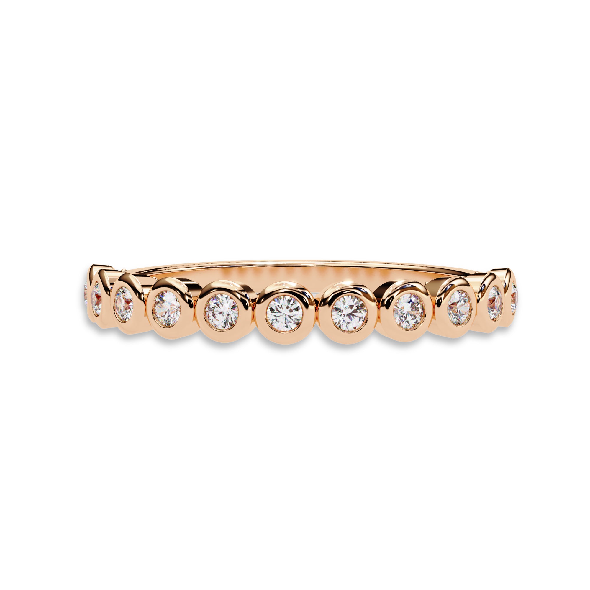 0.17 Cttw Eternity Bubble Wedding Band Rings for Women Jewelry