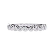 0.17 Cttw Eternity Bubble Wedding Band Rings for Women Jewelry