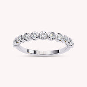 0.17 Cttw Eternity Bubble Wedding Band Rings for Women Jewelry