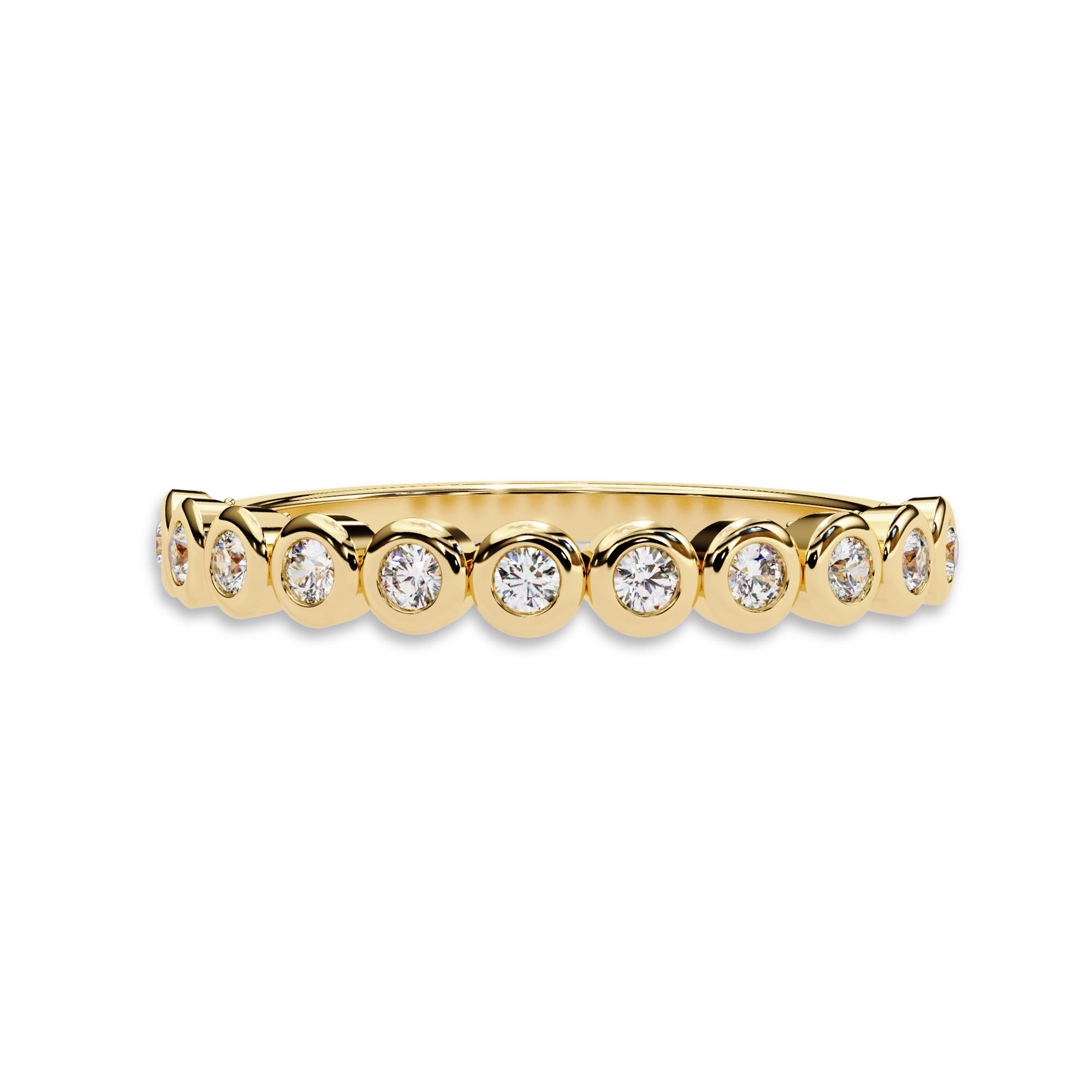 0.17 Cttw Eternity Bubble Wedding Band Rings for Women Jewelry