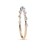 9 Stone Lab Grown Diamond Wedding Band Ring for Women
