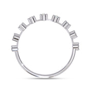 9 Stone Lab Grown Diamond Wedding Band Ring for Women