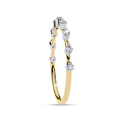 9 Stone Lab Grown Diamond Wedding Band Ring for Women