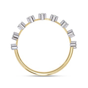 9 Stone Lab Grown Diamond Wedding Band Ring for Women