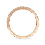 Baguette and Round Cut Lab Grown Diamond Anniversary Ring