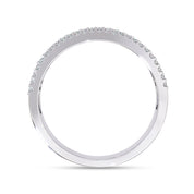 Baguette and Round Cut Lab Grown Diamond Anniversary Ring