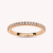 0.20 Cttw Lab Grown Diamond Half Eternity Wedding Band Rings for Women