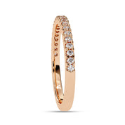 0.20 Cttw Lab Grown Diamond Half Eternity Wedding Band Rings for Women