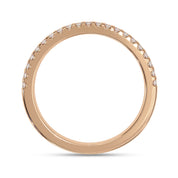 0.25 Carat Lab Grown Diamond Half Eternity Wedding Band Rings for Women