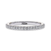 0.25 Carat Lab Grown Diamond Half Eternity Wedding Band Rings for Women