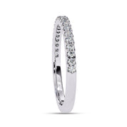 0.20 Cttw Lab Grown Diamond Half Eternity Wedding Band Rings for Women