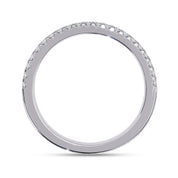 0.25 Carat Lab Grown Diamond Half Eternity Wedding Band Rings for Women