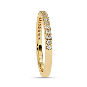 0.25 Carat Lab Grown Diamond Half Eternity Wedding Band Rings for Women