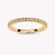 0.25 Carat Lab Grown Diamond Half Eternity Wedding Band Rings for Women