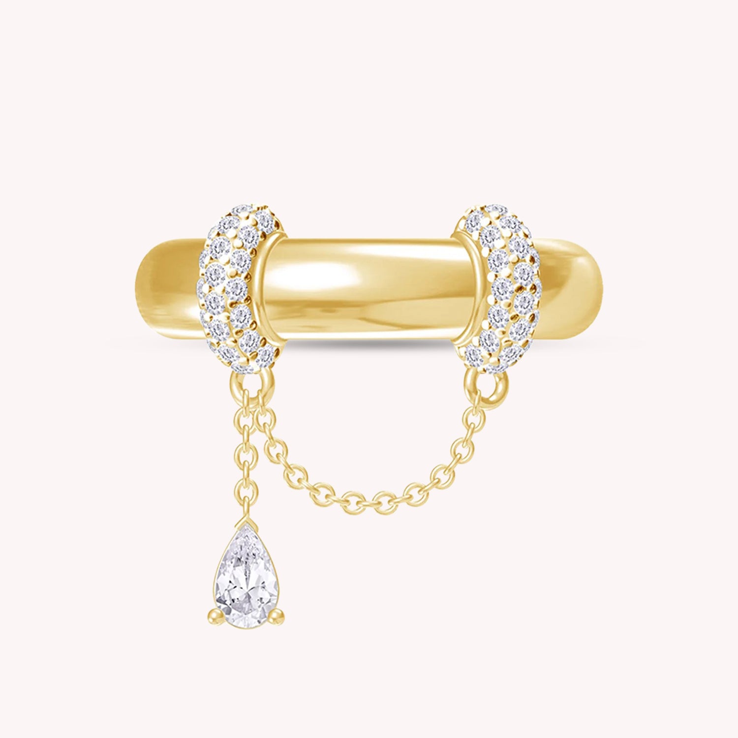 Elisabeth Ring, 14K Solid Gold & Natural Diamonds