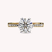 7MM Solitaire Lab Grown Diamond Engagement Rings