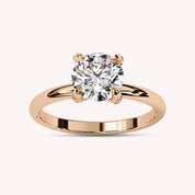 6.8MM Solitaire Engagement Lab Grown Diamond Ring