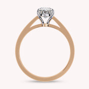 Oval Cut Solitaire Lab Grown Diamond Engagement Ring