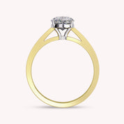 Pear Cut Solitaire Lab Grown Diamond Promise Ring