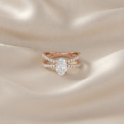 Nimue Butterfly Oval Lab Grown Diamond Engagement Ring