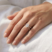 Nimue Butterfly Oval Lab Grown Diamond Engagement Ring