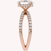 Nimue Butterfly Oval Lab Grown Diamond Engagement Ring