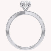 Nimue Butterfly Oval Lab Grown Diamond Engagement Ring