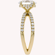 Nimue Butterfly Oval Lab Grown Diamond Engagement Ring