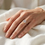 Rudy Round Cut Criss Cross Lab Grown Diamond Engagement Ring