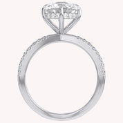 Rudy Round Cut Criss Cross Lab Grown Diamond Engagement Ring