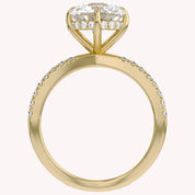 Rudy Round Cut Criss Cross Lab Grown Diamond Engagement Ring
