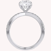 Lyric Radiant Cut Criss Cross Lab Grown Diamond Engagement Ring