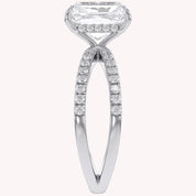 Lyric Radiant Cut Criss Cross Lab Grown Diamond Engagement Ring