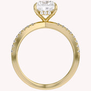 Lyric Radiant Cut Criss Cross Lab Grown Diamond Engagement Ring