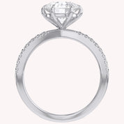 Halle Round Cut Split Shank Lab Grown Diamond Engagement Ring