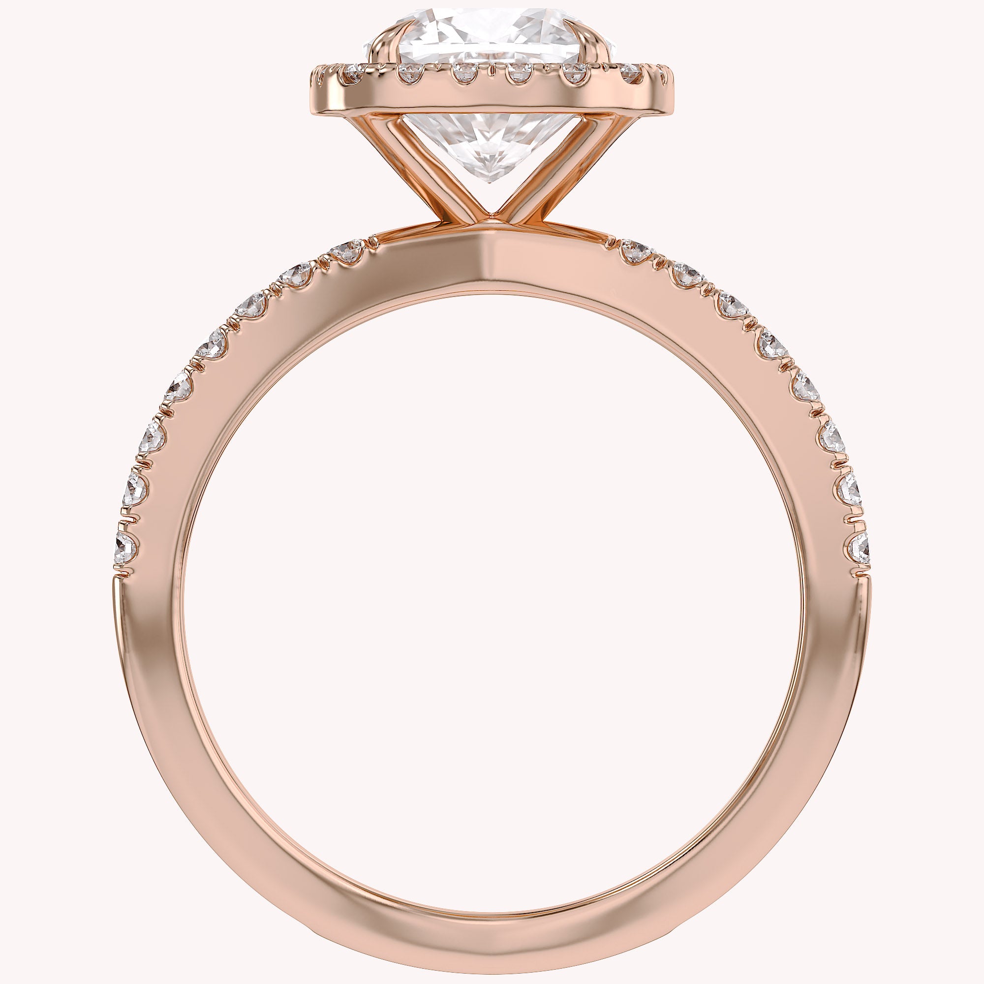 Cushion Halo Solitaire Criss Cross Lab Grown Diamond Engagement Ring