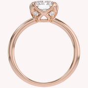 6 Prong Radiant Solitaire Lab Grown Diamond Engagement Ring