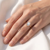 6 Prong Radiant Solitaire Lab Grown Diamond Engagement Ring