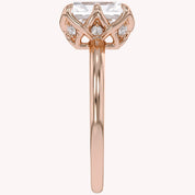 6 Prong Radiant Solitaire Lab Grown Diamond Engagement Ring