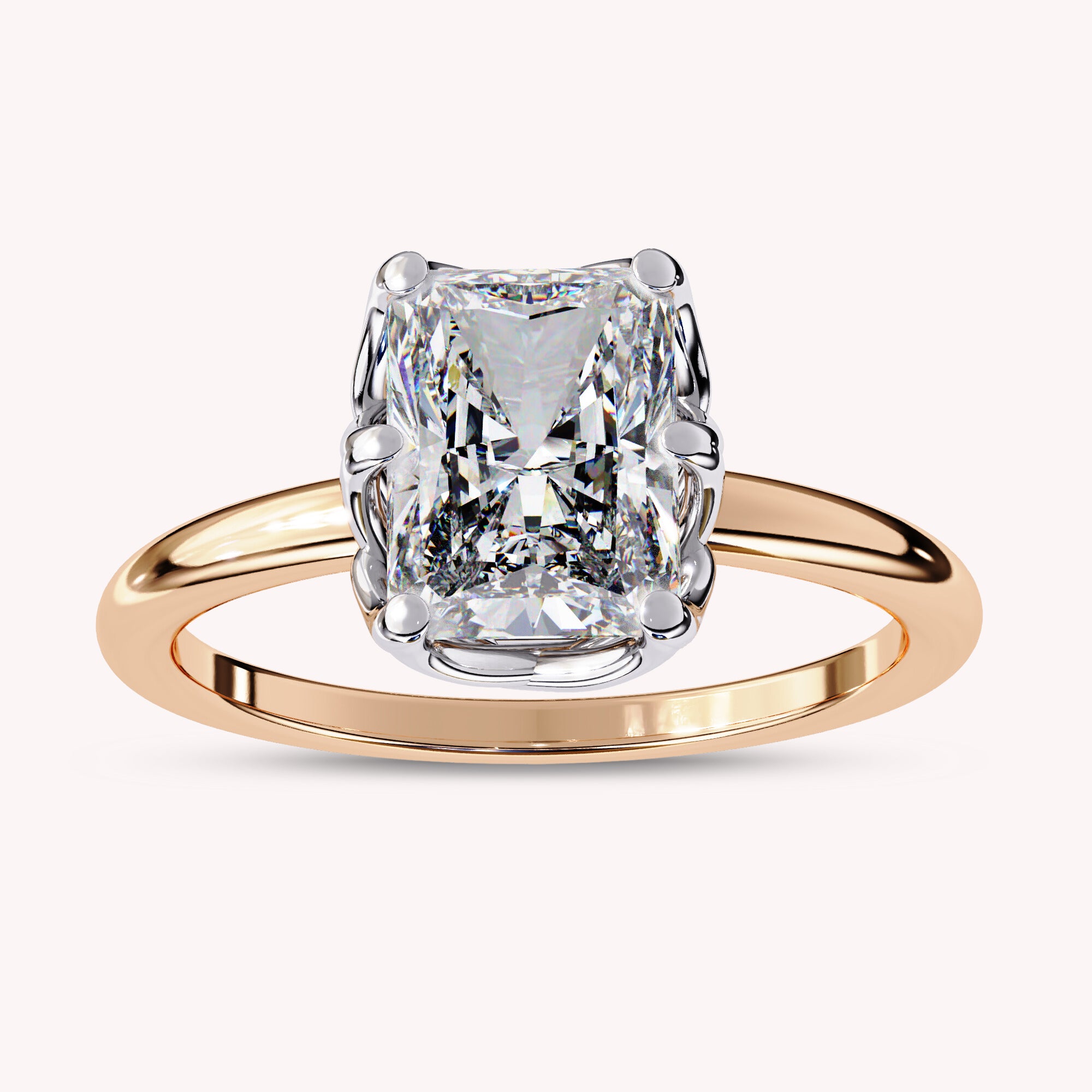 Auara 6-Prong Radiant Cut Lab Grown Diamond Engagement Ring