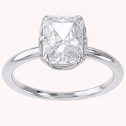 6 Prong Radiant Solitaire Lab Grown Diamond Engagement Ring