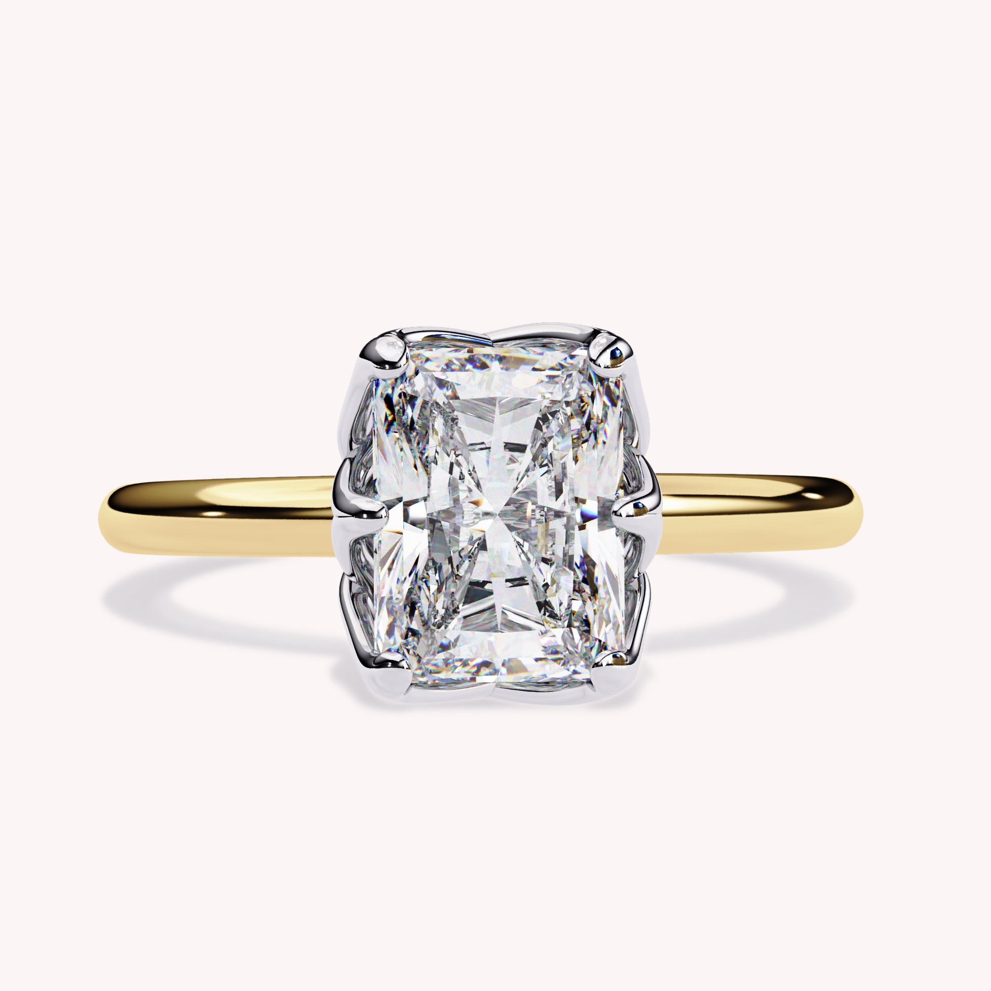 Auara 6-Prong Radiant Cut Lab Grown Diamond Engagement Ring