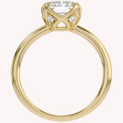 6 Prong Radiant Solitaire Lab Grown Diamond Engagement Ring