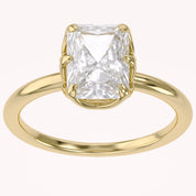 6 Prong Radiant Solitaire Lab Grown Diamond Engagement Ring