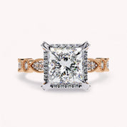 Halo Solitaire Lab Grown Diamond Engagement Ring