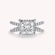 Kylie Princess Cut Split Shank Lab Grown Diamond Engagement Ring