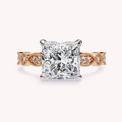 Logan Daisy Princess Cut Lab Grown Diamond Engagement Ring